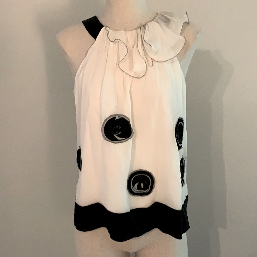 BCBG MAXAZRIA brand new woven top sz xs